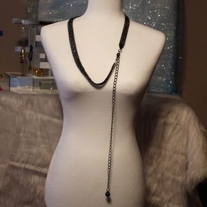 Extra long Metallic Necklace